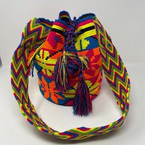 Handmade Drawstring Boho Bag Colombian Mochila